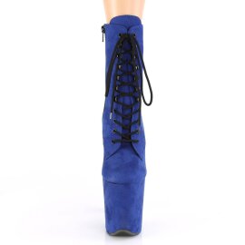 Pleaser FLAMINGO-1020FS Botín Plataforma Ante Sintético Azul EU-36 / US-6