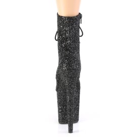 Pleaser FLAMINGO-1020GWR Botín Plataforma Purpurina Negro EU-41 / US-11