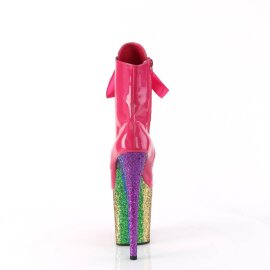Pleaser FLAMINGO-1020HG Botín Plataforma Charol Purpurina Rosa Multicolor EU-35 / US-5