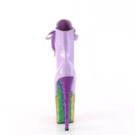 Pleaser FLAMINGO-1020HG Botín Plataforma Charol Purpurina Lila Multicolor EU-35 / US-5