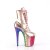 Pleaser FLAMINGO-1020HG Botín Plataforma Charol Purpurina Oro Rosado Claro Multicolor EU-35 / US-5