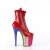 Pleaser FLAMINGO-1020HG Botín Plataforma Charol Purpurina Rojo Multicolor EU-35 / US-5