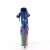 Pleaser FLAMINGO-1020HG Botín Plataforma Charol Purpurina Azul Multicolor EU-35 / US-5