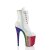 Pleaser FLAMINGO-1020HG Botín Plataforma Charol Purpurina Blanco Multicolor EU-35 / US-5