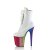 Pleaser FLAMINGO-1020HG Botín Plataforma Charol Purpurina Blanco Multicolor EU-37 / US-7