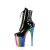 Pleaser FLAMINGO-1020RC Botín Plataforma Charol Metalizado Negro Multicolor EU-35 / US-5