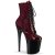 Pleaser FLAMINGO-1020SP Botín Plataforma Charol Serpiente Rojo EU-35 / US-5