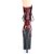 Pleaser FLAMINGO-1020SP Botín Plataforma Charol Serpiente Rojo EU-35 / US-5