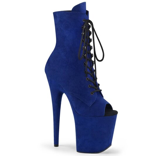 Pleaser FLAMINGO-1021FS Botín Plataforma Ante Sintético Azul EU-38 / US-8