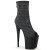 Pleaser FLAMINGO-1031GM Botín Plataforma Metalizado Purpurina Negro Plata EU-41 / US-11