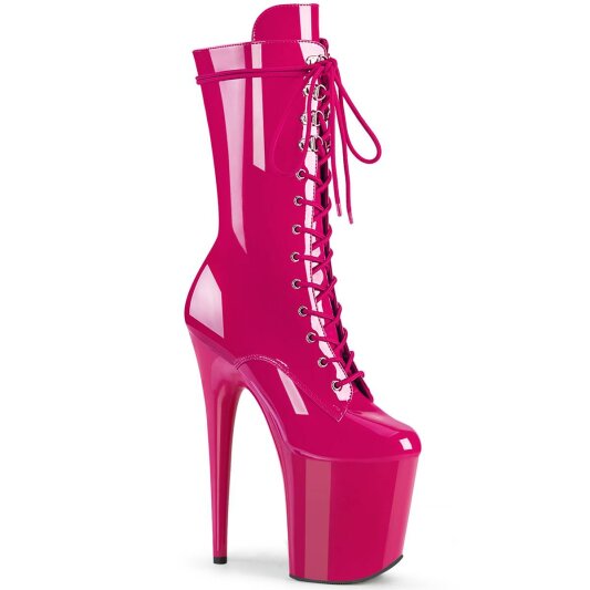 Pleaser FLAMINGO-1050 Botín Plataforma Charol Rosa EU-35 / US-5