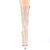 Pleaser FLAMINGO-1050 Botín Plataforma Charol Beige EU-35 / US-5