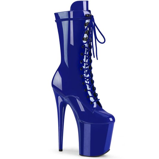 Pleaser FLAMINGO-1050 Botín Plataforma Charol Azul EU-39 / US-9
