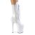 Pleaser FLAMINGO-1050 Botín Plataforma Charol Blanco EU-35 / US-5