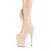 Pleaser FLAMINGO-1050FS Botín Plataforma Ante Sintético Beige EU-35 / US-5