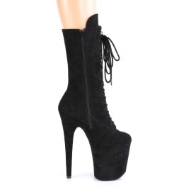 Pleaser FLAMINGO-1050FS Botín Plataforma Ante Sintético Negro EU-35 / US-5