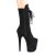 Pleaser FLAMINGO-1050FS Botín Plataforma Ante Sintético Negro EU-35 / US-5