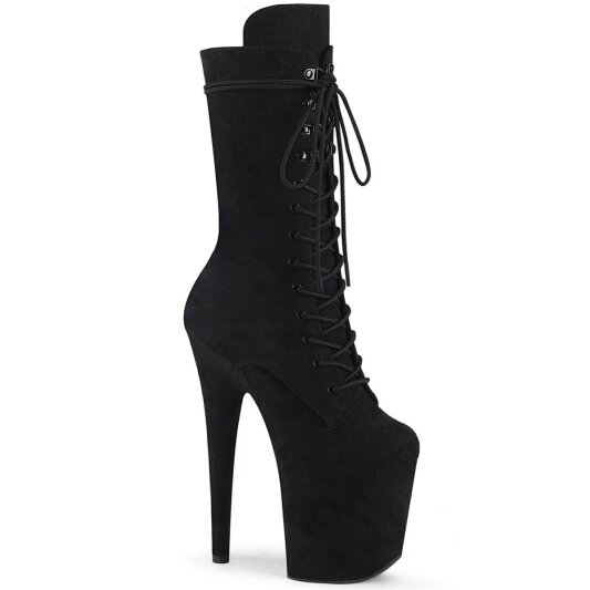Pleaser FLAMINGO-1050FS Botín Plataforma Ante Sintético Negro EU-39 / US-9