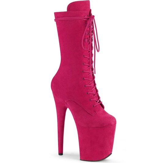 Pleaser FLAMINGO-1050FS Botín Plataforma Ante Sintético Rosa EU-35 / US-5