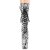 Pleaser FLAMINGO-1050SP Botín Plataforma Serpiente Negro Blanco EU-39 / US-9