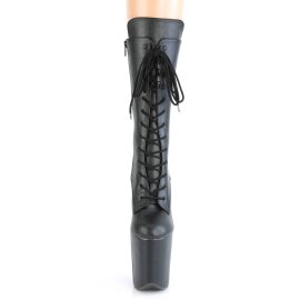 Pleaser FLAMINGO-1050WR Botín Plataforma Cuero Sintético Negro EU-42 / US-12