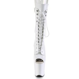 Pleaser FLAMINGO-1051 Botín Plataforma Charol Blanco EU-38 / US-8