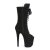Pleaser FLAMINGO-1051FS Botín Plataforma Ante Sintético Negro EU-35 / US-5