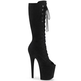 Pleaser FLAMINGO-2051FS Botín Plataforma Ante Sintético Negro EU-41 / US-11