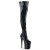 Pleaser FLAMINGO-3000HWR Bota Alta Plataforma Charol Holo Negro EU-37 / US-7