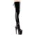 Pleaser FLAMINGO-3017 Bota Alta Plataforma Charol Negro EU-35 / US-5
