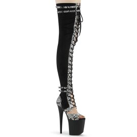 Pleaser FLAMINGO-3027SP Bota Alta Plataforma Serpiente...