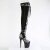 Pleaser FLAMINGO-3027SP Bota Alta Plataforma Serpiente Negro EU-39 / US-9