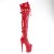 Pleaser FLAMINGO-3028 Bota Alta Plataforma Charol Rojo EU-38 / US-8