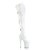 Pleaser FLAMINGO-3028 Bota Alta Plataforma Charol Blanco EU-38 / US-8