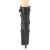 Pleaser FLAMINGO-800-05 Botín Plataforma Cuero Sintético Negro EU-35 / US-5