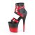 Pleaser FLAMINGO-800-15 Botín Plataforma Cuero Sintético Rojo Negro EU-37 / US-7