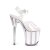 Pleaser FLAMINGO-808G Sandalia de Tacón Plataforma Purpurina Transparente Rosa Claro EU-35 / US-5