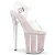 Pleaser FLAMINGO-808G Sandalia de Tacón Plataforma Purpurina Transparente Rosa Claro EU-37 / US-7