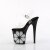 Pleaser FLAMINGO-808NLHS Sandalia de Tacón Plataforma Negro Transparente EU-35 / US-5