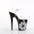 Pleaser FLAMINGO-808NLHS Sandalia de Tacón Plataforma Negro Transparente EU-35 / US-5