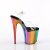Pleaser FLAMINGO-808RC Sandalia de Tacón Plataforma Metalizado Transparente Multicolor EU-39 / US-9