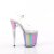 Pleaser FLAMINGO-808RG-01 Sandalia de Tacón Plataforma Purpurina Transparente Multicolor EU-35 / US-5