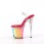 Pleaser FLAMINGO-808RG-02 Sandalia de Tacón Plataforma Purpurina Transparente Multicolor EU-35 / US-5