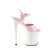 Pleaser FLAMINGO-809 Sandalia de Tacón Plataforma Charol Rosa Claro Blanco EU-35 / US-5