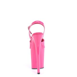Pleaser FLAMINGO-809 Sandalia de Tacón Plataforma Charol Rosa EU-35 / US-5