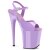 Pleaser FLAMINGO-809 Sandalia de Tacón Plataforma Charol Lila EU-35 / US-5