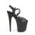 Pleaser FLAMINGO-824 Sandalia de Tacón Plataforma Cuero Sintético Negro EU-35 / US-5