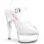 Pleaser GLEAM-608 Sandalia de Tacón Plataforma Transparente EU-37 / US-7