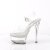 Pleaser GLEAM-608 Sandalia de Tacón Plataforma Transparente EU-38 / US-8