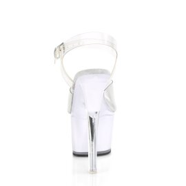 Pleaser ILLUMINATOR-708  Botín Plataforma Transparente Multicolor EU-37 / US-7